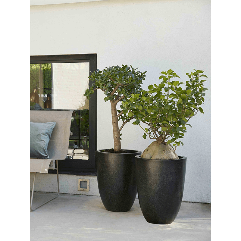 Capi Lux Terrazzo Vase Elegant Zwart