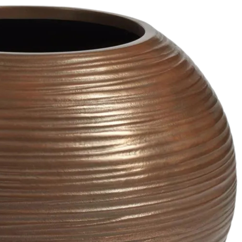 Curved Globe Bronze