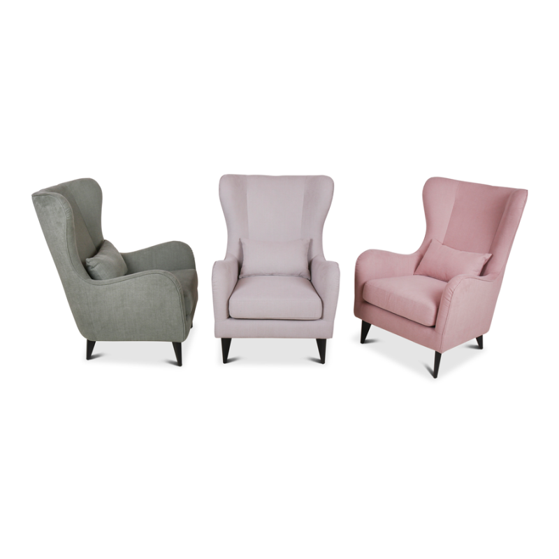 Fauteuil Leafield licht roze