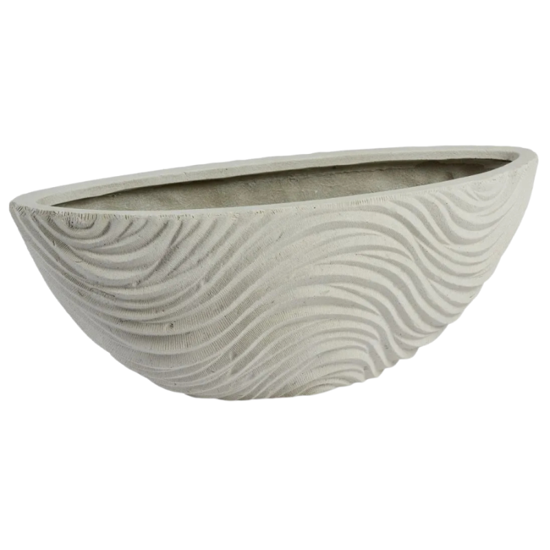Graphic Oval White