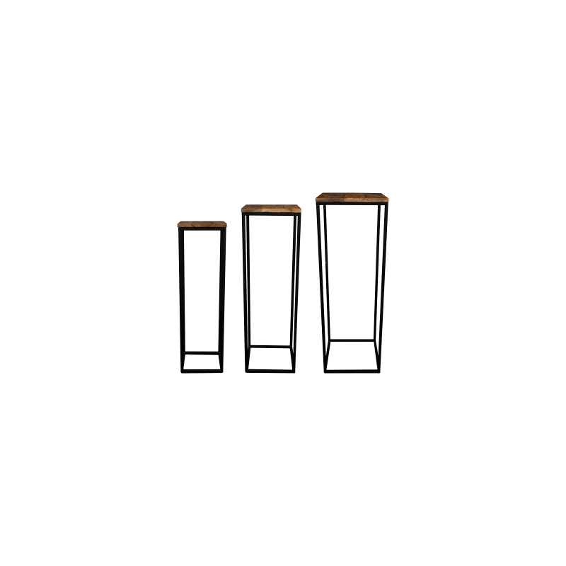 Plantentafel Lucie Natural (set van 3)