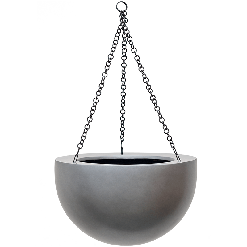 Metallic Bowl Hanger Grey