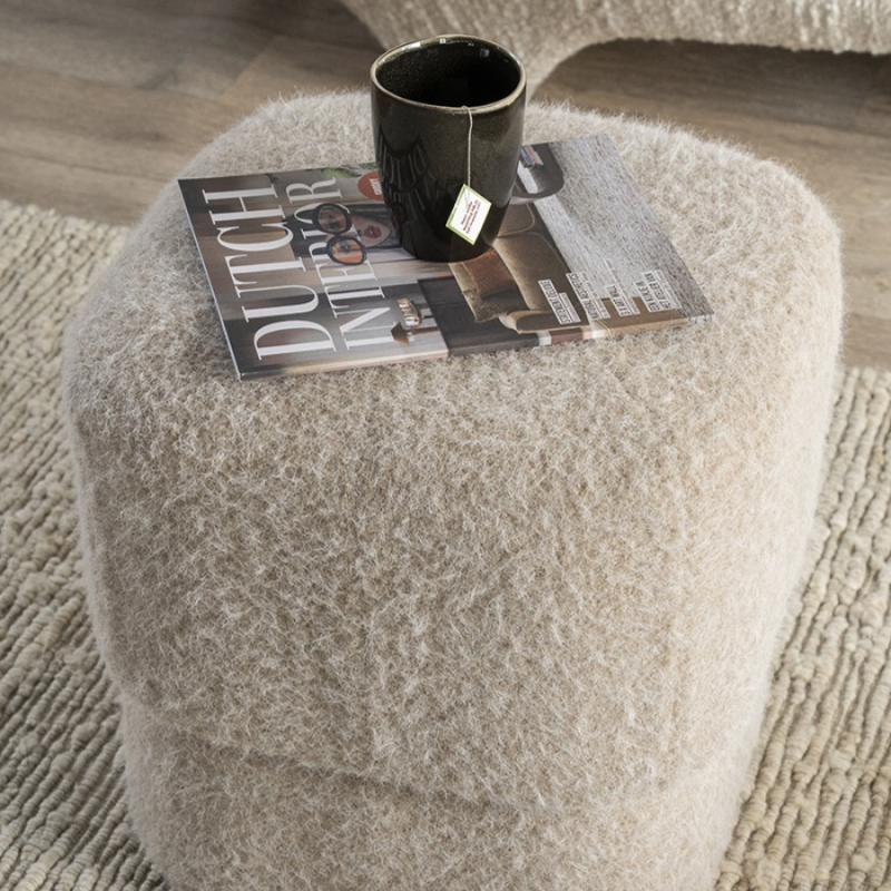 Poef Kelso taupe