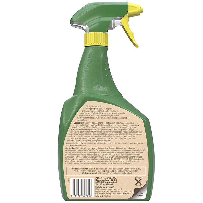 Pokon Bio hardnekkige insecten spray 800ML