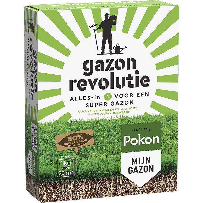 Pokon gazon revolutie 1kg voor 20m²
