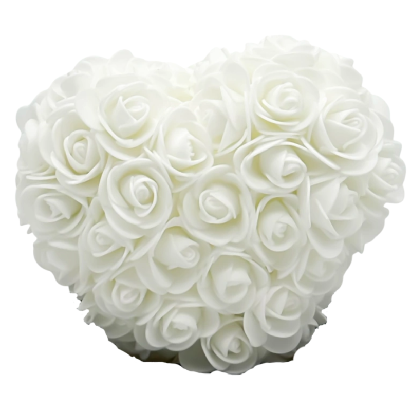 Rozen Hart Wit