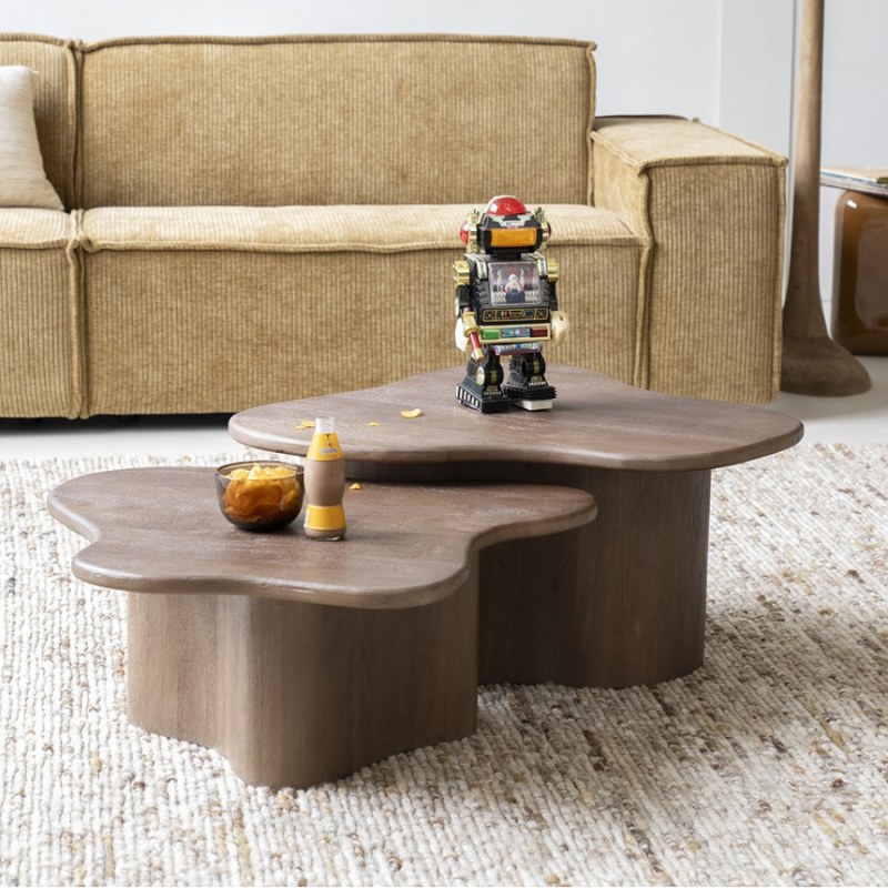 Salontafel Fall bruin - set van 2