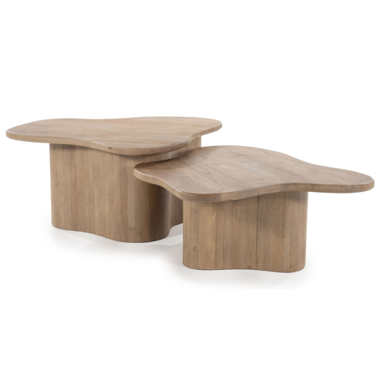 Salontafel Fall natural - set van 2