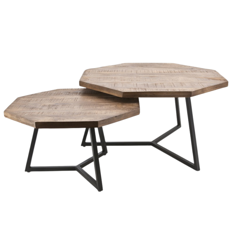 Salontafel Octagon - set van 2
