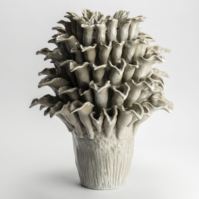 Tavel vaas wit