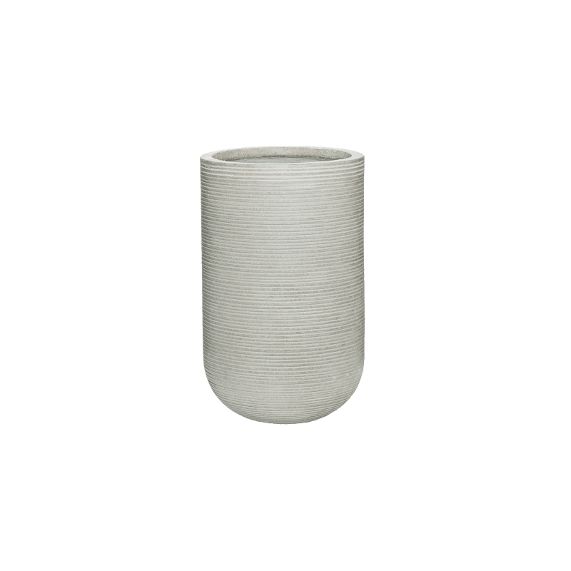 Zamioculcas in Ribbed Cody High Cement - kunstplant